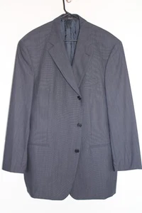 NAVY-BLUE HUGO BOSS STRETCH WOOL EINSTEIN SPORT COAT sz 48R suit jacket MADE USA - Picture 1 of 5