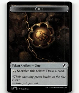 MTG Clue Eldrazi Horror Double-Sided Token - Innistrad Remastered - Picture 1 of 2