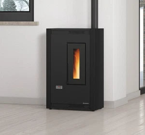 Stufa a Pellet Ventilata Slim 5.1 kW 10 Kg Nero Luisella 5.0 Nordica Extraflame - Foto 1 di 1
