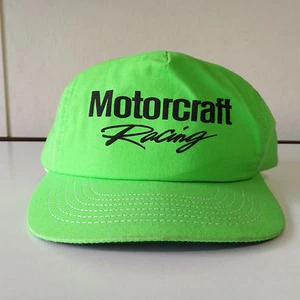 Vintage Motorcraft Racing Snapback neongrüne Mütze Made in USA - Bild 1 von 8