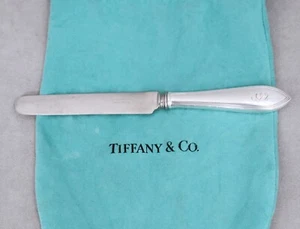 Cuchillo de postre/desayuno punta roma REEDED EDGE de TIFFANY & Co Sterling 71/2 pulgadas - Imagen 1 de 6