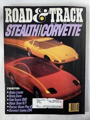 1991 May Road & Track Magazine STEALTH VERSUS CORVETTE (CP179) - Image 1 of 3