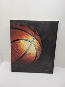 Basketball Ball Oil Painting on Canvas, Approx 24" h X 20" w - Picture 1 of 12