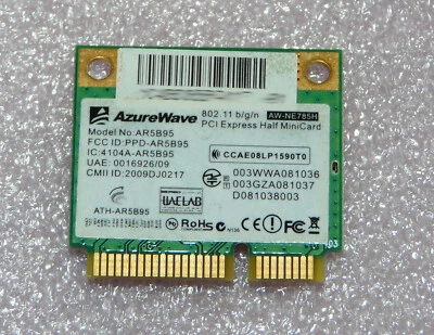 Azurewave AR5B95 AW-NE785H Mini PCI-E 802.11BGN WLAN WiFi ASUS K73B X73B X73BY - Bild 1 von 2