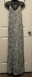 NWT O'Neill Jupiter Woven Tank Maxi Dress Size Large Green Sundress MSRP $64 - Picture 1 of 24