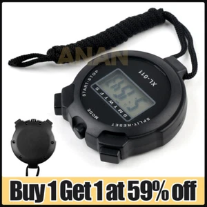 Digital Handheld Sports Stopwatch Countdown Timer Alarm Counter Stop Watch Timer - Picture 1 of 13