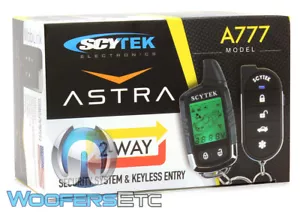 SCYTEK FULL CAR ALARM COMPLETE ASTRA 777 PAGER REMOTE 2WAY SECURITY LCD ASTRA777 - Picture 1 of 6