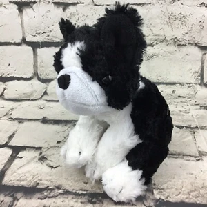Harley Davidson French Bulldog Puppy Dog Plush Black White Beanbag Stuffed Toy - Picture 1 of 9