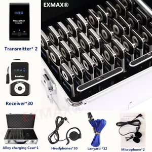 EXMAX ATG-100T Wireless Tour Guide Vioce System Translation for Church City Trip - Picture 1 of 9