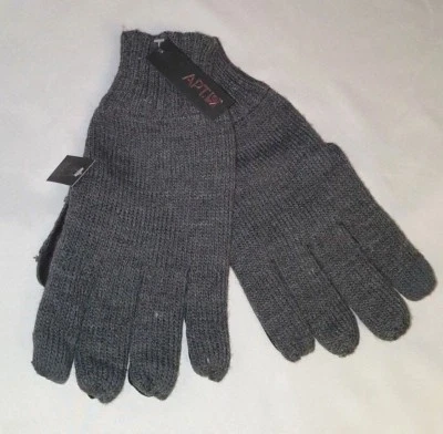 Apt. 9 Dark Gray Color Knit Driving Gloves Touch Screen Compatible MSRP: $40 NWT