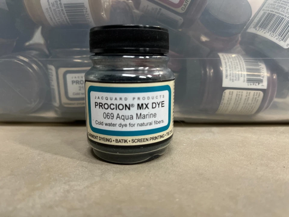 Tintes reactivos de fibra Jacquard Procion MX 2/3 fl oz Aqua Marine 069 Foto 1 de 1