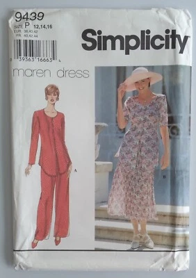 SIMPLICITY #9439 MISSES SIZES 12-14-16 TOP SKIRT TUNIC & PANTS PATTERN UNCUT - Image 1 of 3