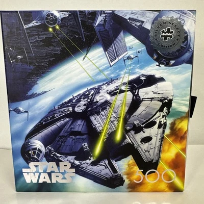 Star Wars Millennium Falcon Buffalo Games Silver Select 500 pc Puzzle NEW space - Image 1 of 4