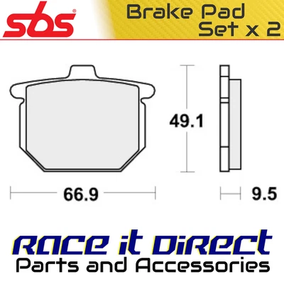 Тормозные колодки для HONDA CB 750 F 1980 Front Classic Road Racing SBS - Изображение 1 из 4