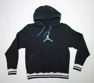 Nike Air Jordan Jumpman Varsity Pullover Hoodie Black Men's Size Medium Athletic - Picture 1 of 18