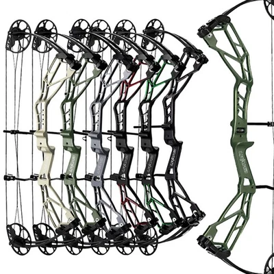 Compound Bow 30-70lbs Adjustable 320FPS Archery Bow Shooting Hunting Target RH - Image 1 of 4