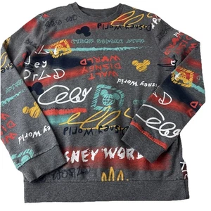 Walt Disney World Jersey Cuello Redondo Sudadera Juvenil Talla XL Gris Multi AOP - Imagen 1 de 10