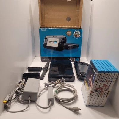 Nintendo Wii U 32GB Nintendo Land Deluxe Set Ultimate Lego Bundle Foto 1 de 4