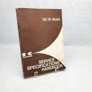 90-91 KAWASAKI MOTORCYCLE SERVICE SPECIFICATIONS HANDBOOK 99926-1018-01 - Bild 1 von 11