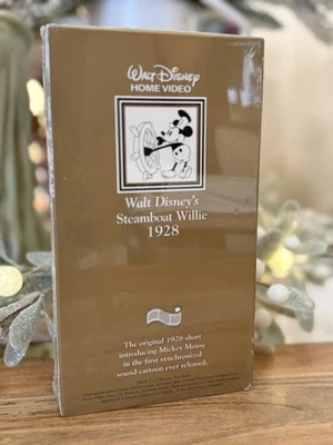 NEW Walt Disney’s Steamboat Willie 1928 VHS Factory Sealed FullyRestored Foto 1 de 4