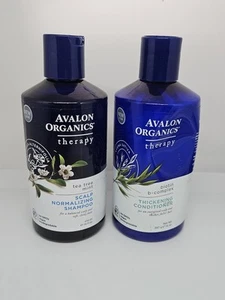 Avalon Organics Tea Tree Mint Normalizing Shampoo + Thickening Conditioner 14oz - Picture 1 of 1