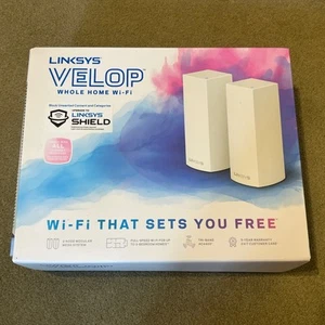 Linksys WHW03 V2 UK Velop Tri-Band Whole Home Mesh Node 2er Pack weiß - AC4400 - Bild 1 von 18
