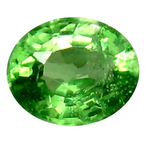 0.43 ct Superior Oval Cut (5 x 4 mm) Tanzanian Green Tsavorite Garnet Gemstone - Picture 1 of 1