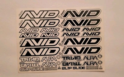 Avid RC Products 6" x 8" Decal Sticker Sheet Vintage Bearings Associated Losi  - Image 1 of 3