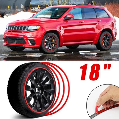 Anillo protector de llanta de 18" 4 piezas a prueba de arañazos para Jeep Grand Cherokee 2021-25 Foto 1 de 4