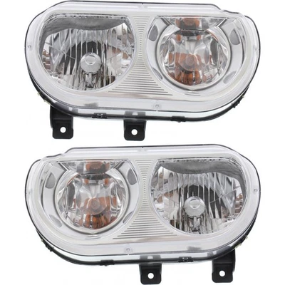 Par de faros halógenos para pasajero y conductor DOT para Dodge Challenger 2008-2014 Foto 1 de 4