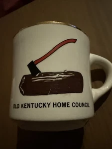 Boy Scouts BSA WoodBadge Mug, 1980s Old Kentucky Home Council Small Chip On Top - Picture 1 of 6