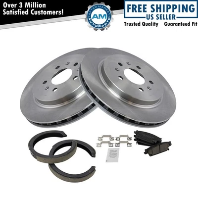 Rear Ceramic Brake Pad & Rotor Kit Fits 2005-2009 Cadillac STS - Image 1 of 4