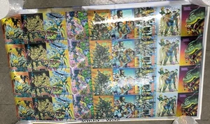 Wildstorm Set 1 UNCUT SHEET of 4 Holo Chrome Sets C1-C9 SIGNED By Jim Lee 29/175 - Picture 1 of 8