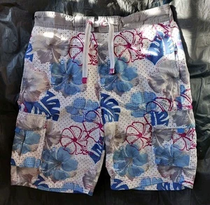 Sth Shore Strandshorts mit Blumenmuster Größe L 34 W guter Zustand - Bild 1 von 7