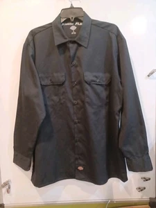 DickiesFlex Herren Lg Blk Lng Slv Button Down Hemd - Bild 1 von 6
