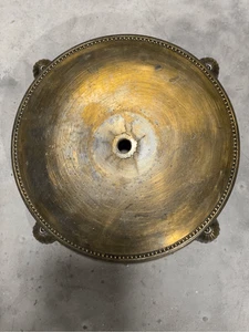 Vintage Messing verzierte Leuchte Decken Baldachin Medaillon oder Stehlampenfuß - Bild 1 von 5