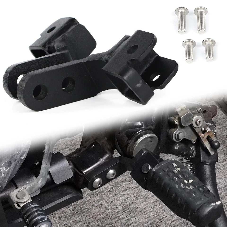 Kit de montaje de placa de descenso de estriba de motocicleta apto para KAWASAKI KLR650 1987-2018  Foto 1 de 4