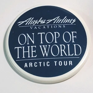 Alaska Airlines Button On Top of the World Arctic Tour 2,25" - Bild 1 von 4