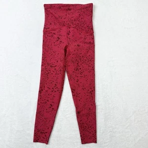 SPANX Booty Boost Active Leggings Womens XS Red Black Painted Dots Workout - Picture 1 of 9