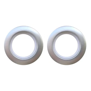 20PCS Anello Occhiello Basso Rumore per Tenda Nastro Fibbia Tende Asta Tendaggio (Argento) - Foto 1 di 11