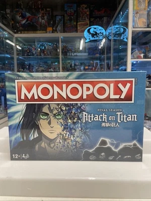 Hasbro - MONOPOLI Edizione Attack On Titan  - Gioco da tavola - Nuovo Sigillato - Immagine 1 di 4