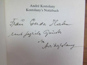 Kostolany's Notizbuch. SIGNIERT Kostolany, Andre : - Picture 1 of 4