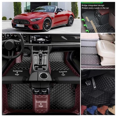 Alfombrillas de coche aptas para Mercedes-Benz SL 1990-2025 alfombras de coche hechas a mano Foto 1 de 4