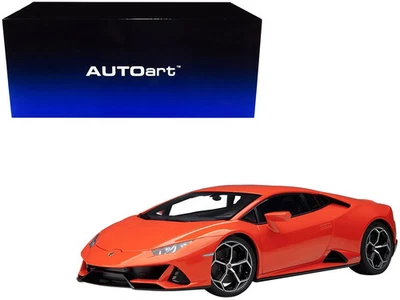 Coche modelo Lamborghini Huracan EVO Arancio Xanto naranja 1/18 de Autoart Foto 1 de 4