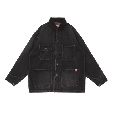 STARBUCKS STAND by BEAMS Black Denim Coverall 12.5 oz denim New Limited Japan - Image 1 of 4