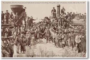 El Primer Ferrocarril Transcontinental - NUEVO Aula Historia Americana PÓSTER - Imagen 1 de 1