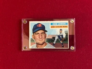1956, Bob Lemon, Topps Baseball Card (#255) Cleveland Indians (Scarce) - Picture 1 of 2