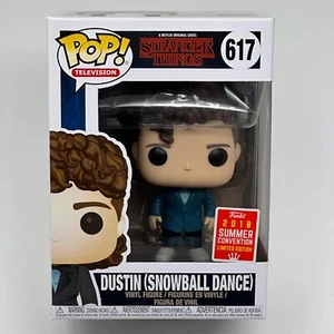 Funko Pop DUSTIN SNOWBALL DANCE SDCC Exclusive Stranger Things 617 HIGH GRADE - Picture 1 of 7