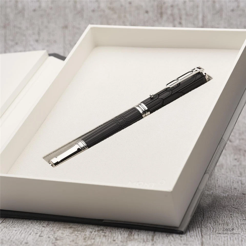 Montblanc Writers Edition Homage to Victor Hugo Rollerball Black ID 125511 OVP - Bild 1 von 4