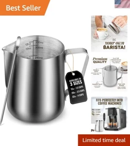 Geschenkfertige 12 Unzen Milchaufschäumer Tasse mit ergonomischem Griff - Ideal für Kaffeeliebhaber - Bild 1 von 9